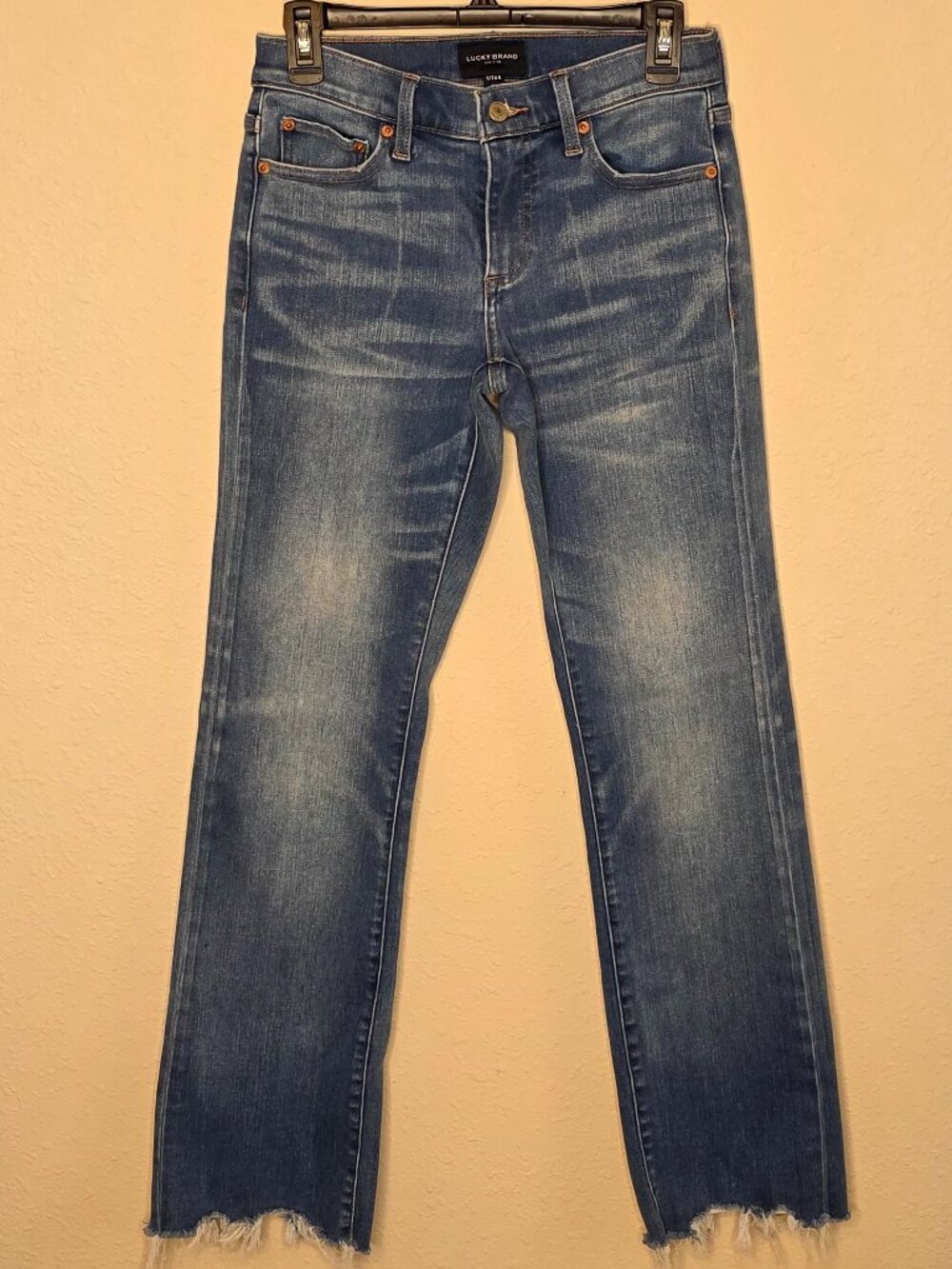 Lucky Brand Easy Rider Bootcut Jeans with Raw Hem, Size 2/26 R